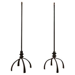 Pair of Mid 20th century Brutalist floor lamps