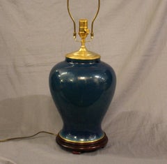 Pair of Mid-20th Century Chinese Porcelain Jar Table Lamps