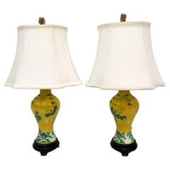 Pair of Mid-20th Century Chinese Porcelain Lamps