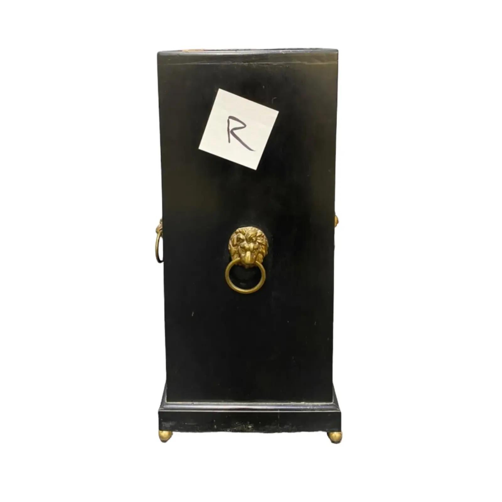 American Pair of Mid 20th Century Decorative Stands With Brass Mountings For Sale