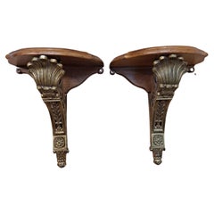 Pair of Mid-20th Century Decretive Wall Brackets