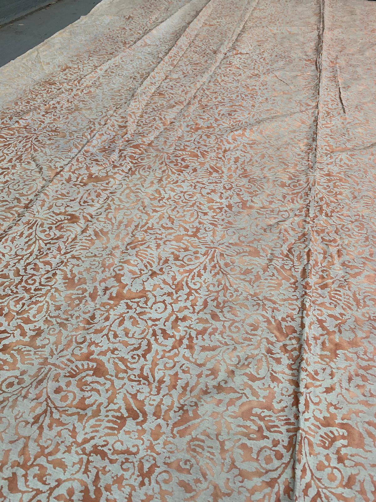 Pair of Mid-20th Century Fortuny Fabric Panels with Custom Seaming 9