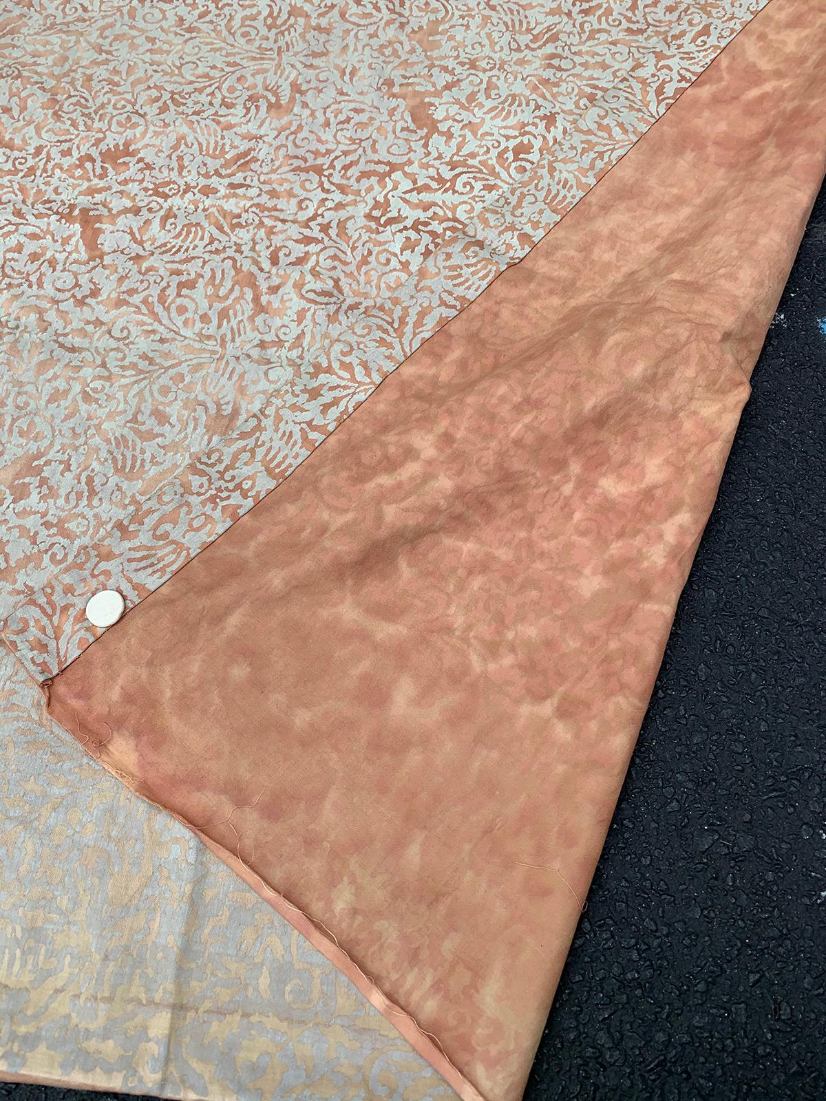 Pair of Mid-20th Century Fortuny Fabric Panels with Custom Seaming 4