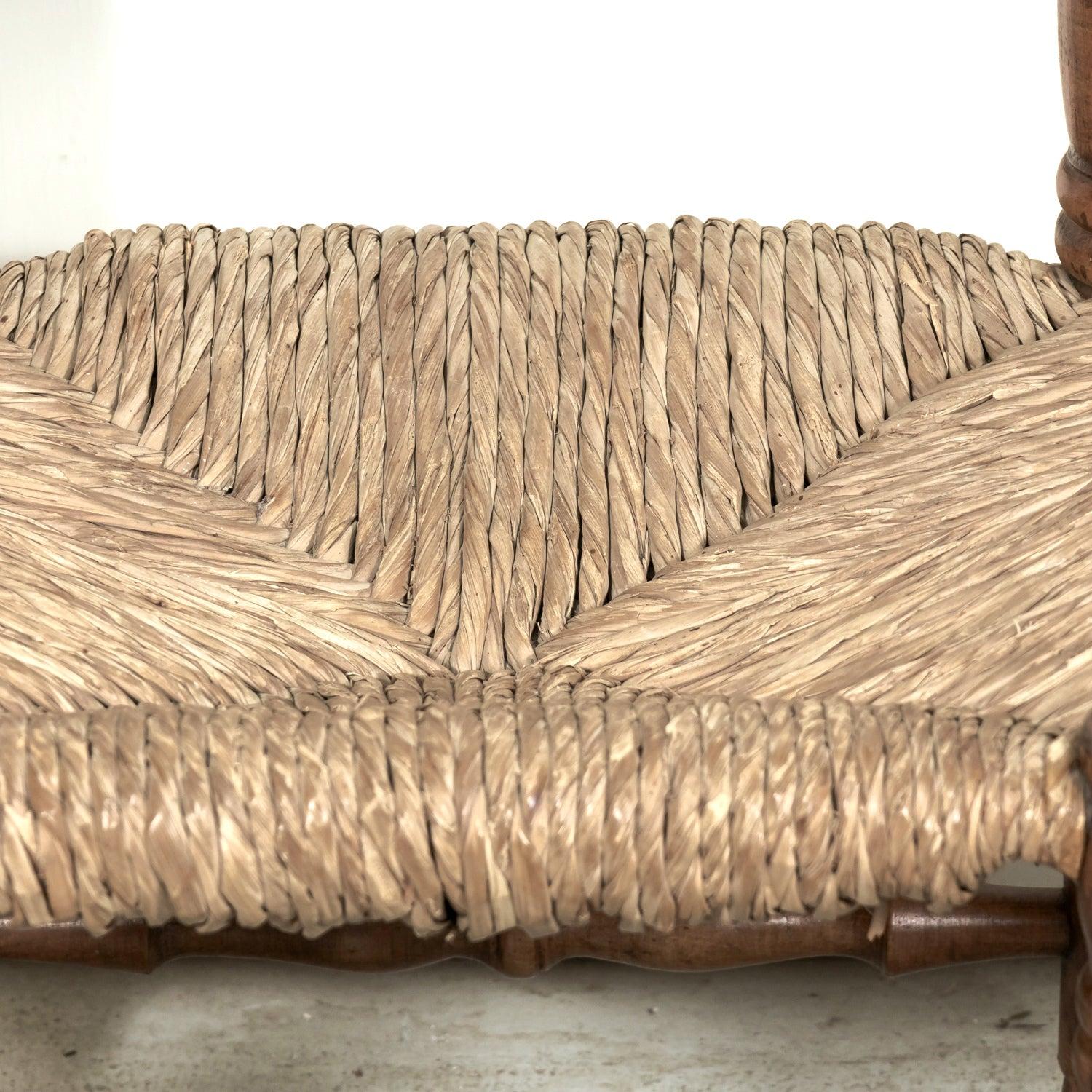 Mid-20th Century Pair French Brutalist Style Fireplace Chairs by Charles Dudouyt im Angebot 7