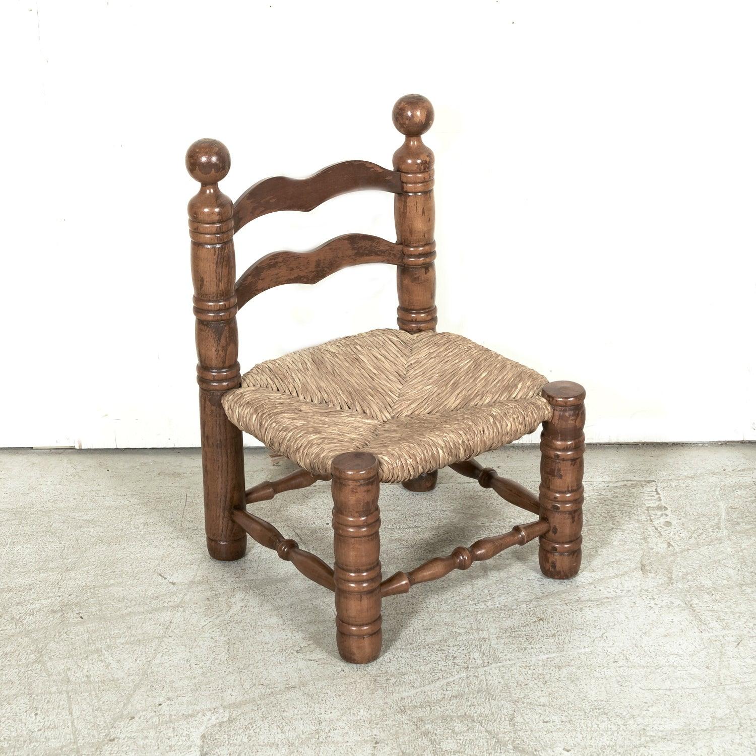 Mid-20th Century Pair French Brutalist Style Fireplace Chairs by Charles Dudouyt (Französisch) im Angebot