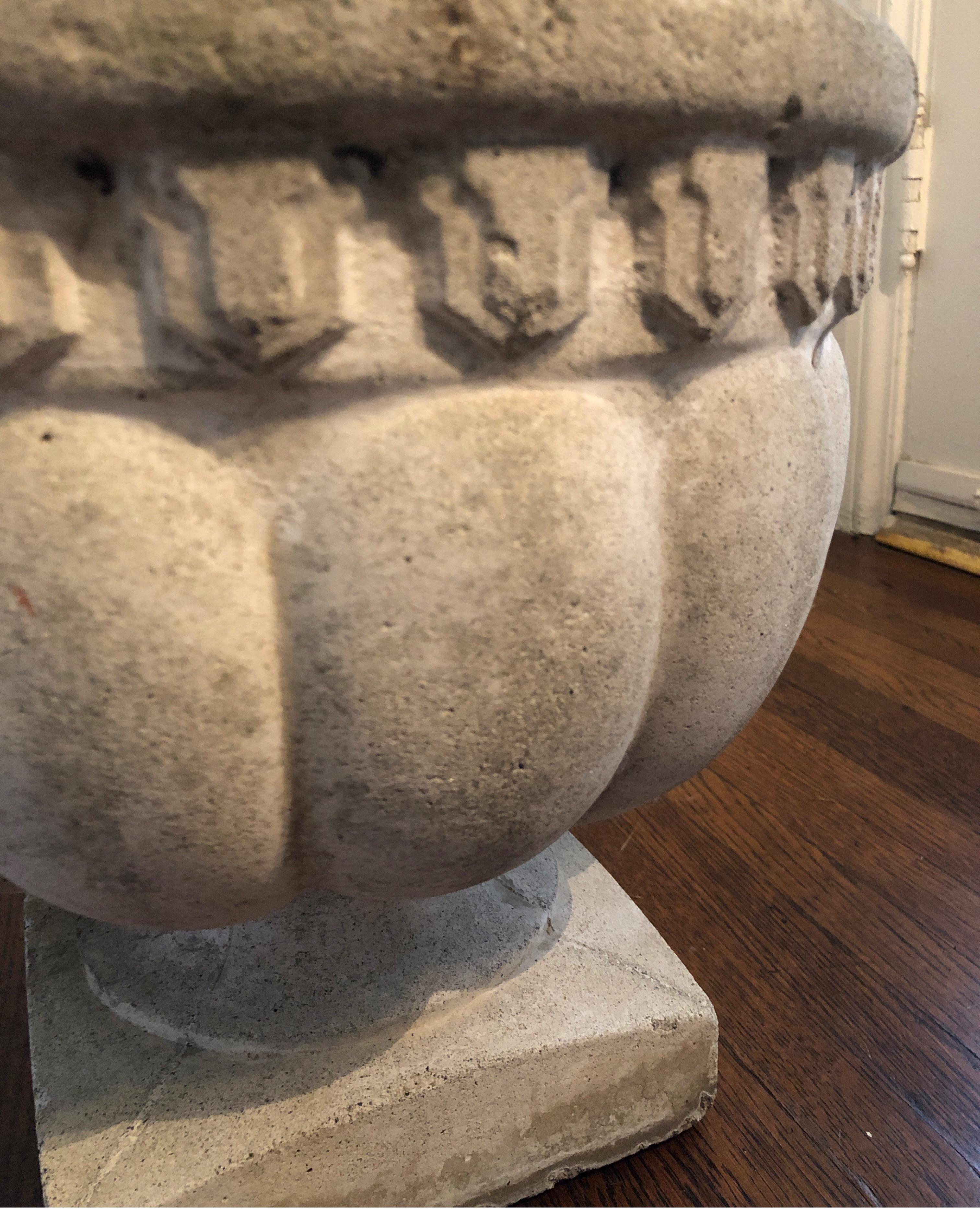 cement urn planter