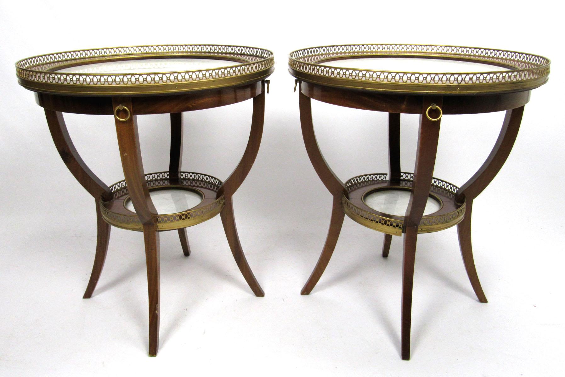 Pair of Mid-20th Century French Gueridons by Maison Jansen 7