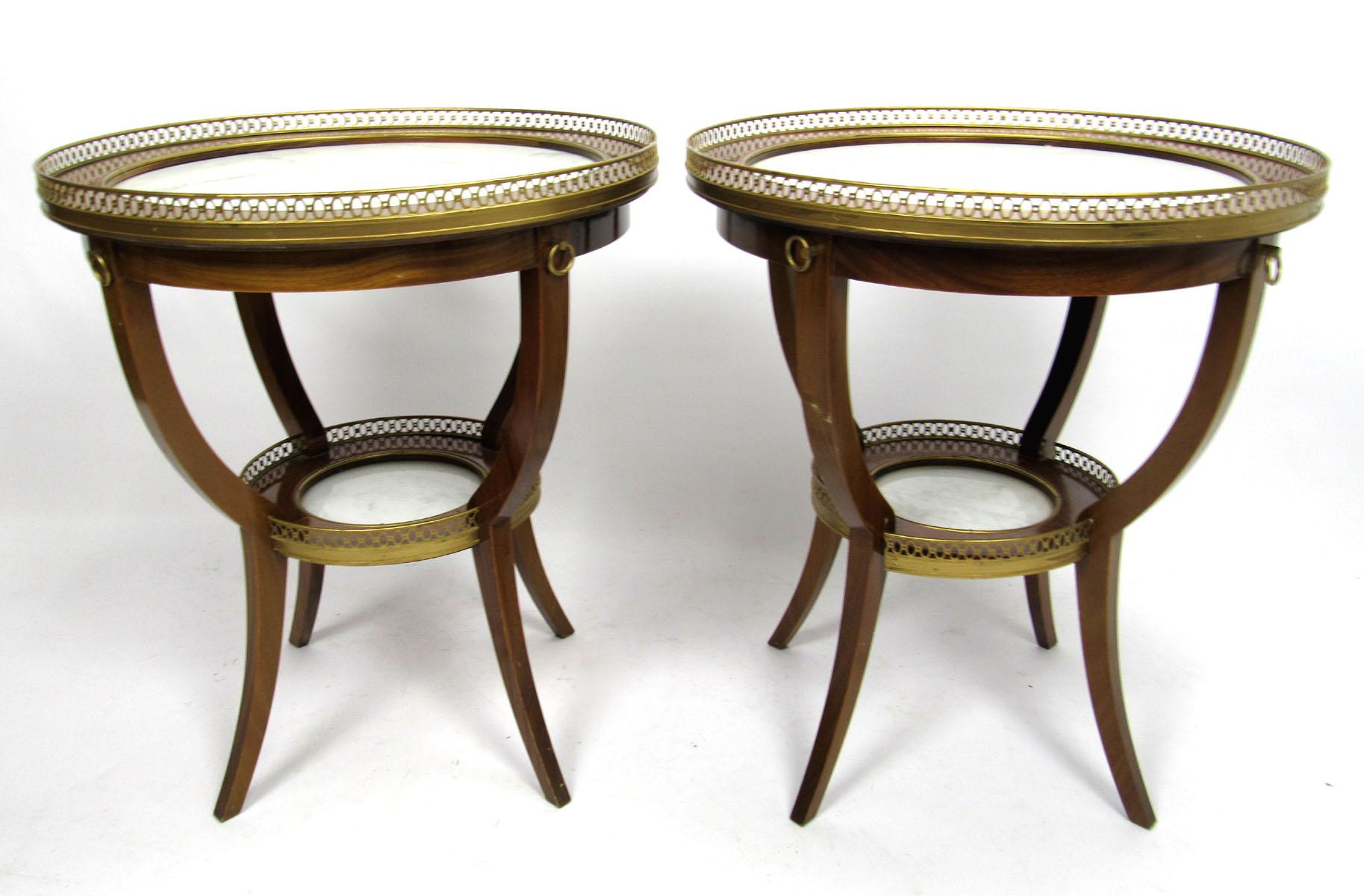 Pair of Mid-20th Century French Gueridons by Maison Jansen 9
