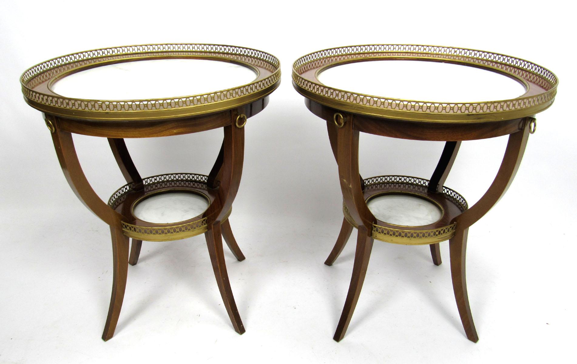 Pair of Mid-20th Century French Gueridons by Maison Jansen 10