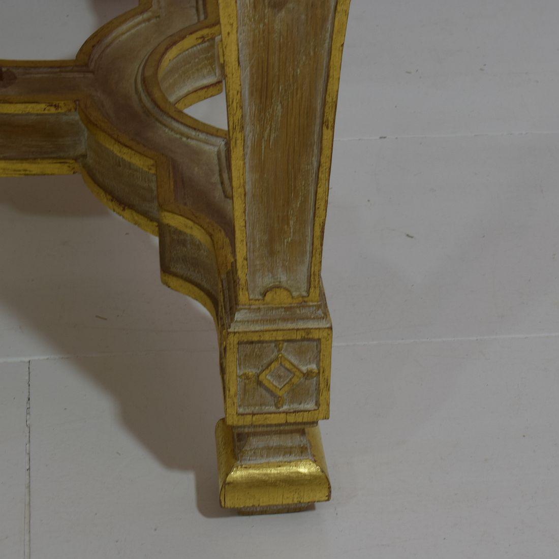 Pair of Mid-20th Century French Louis XVI Style Carved Stools or Tabourets 12