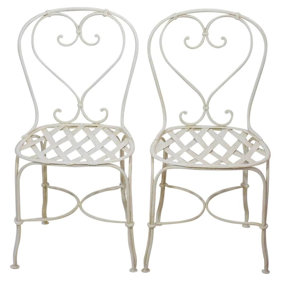 MidCentury Set of Garden Chairs For Sale at 1stDibs