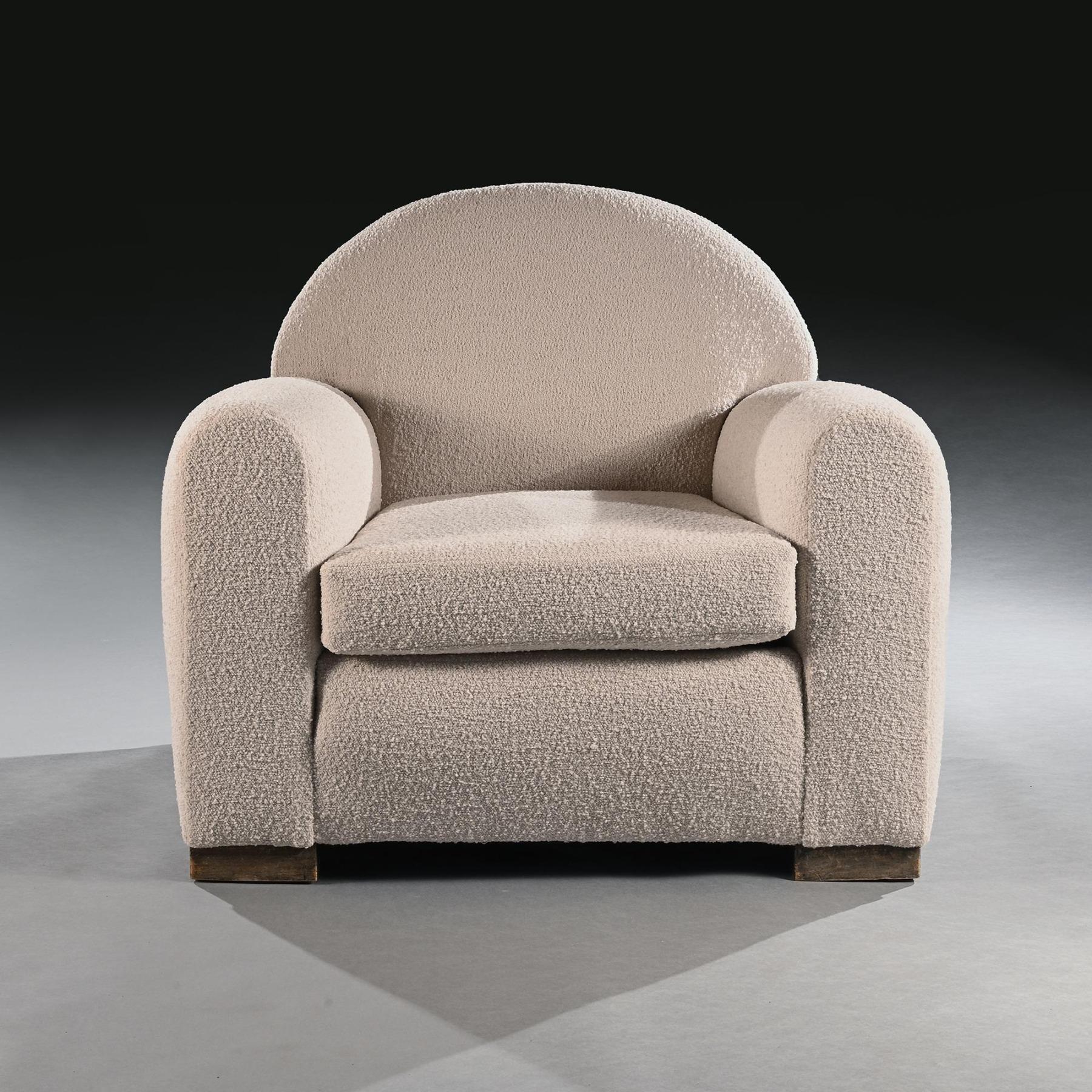Pair of Mid 20th Century French Parisian Club Armchairs For Sale 1