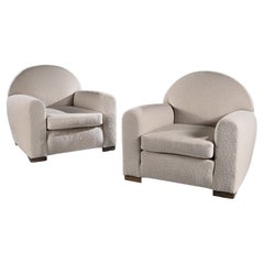 Pair of Mid 20th Century French Parisian Club Armchairs