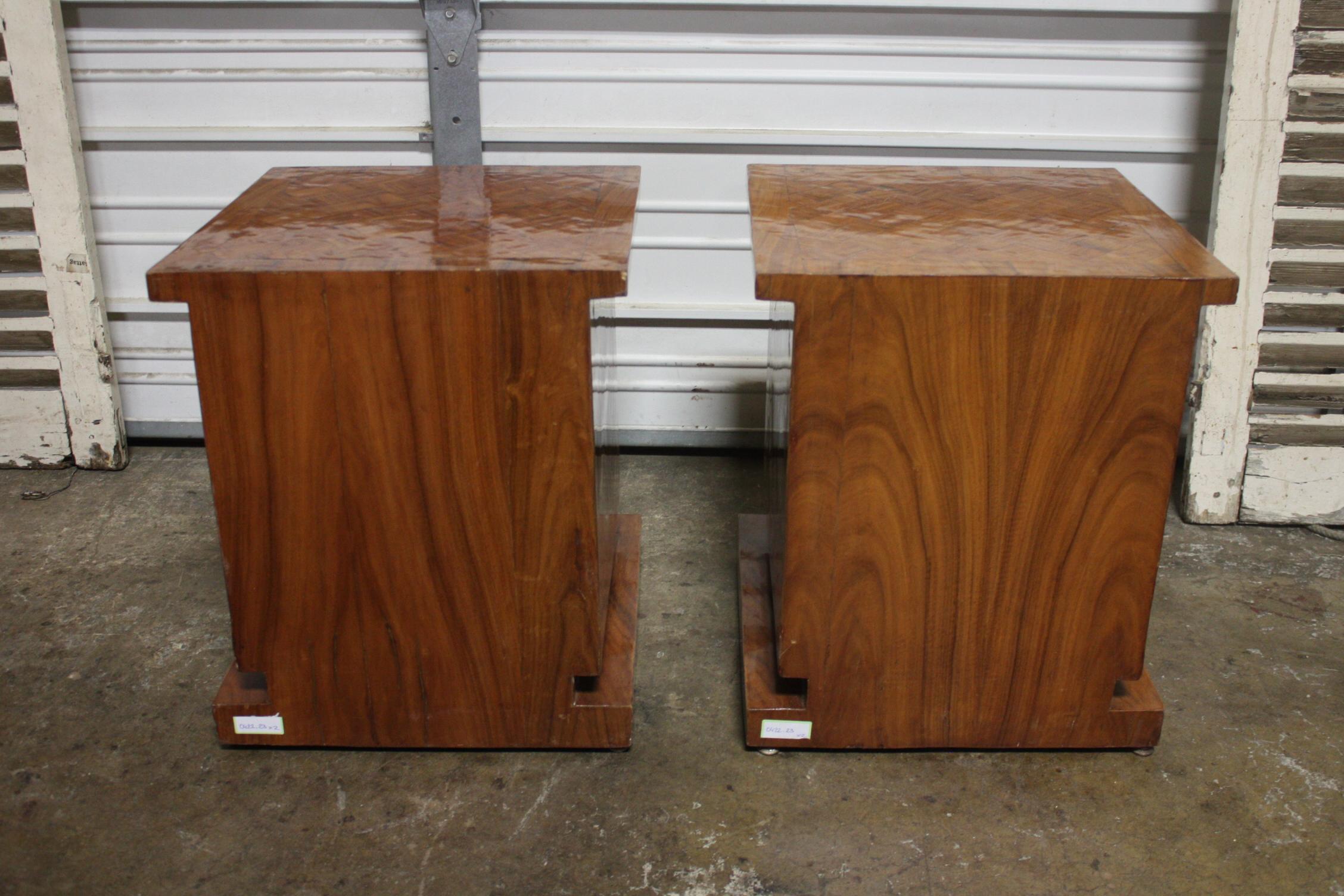 Pair of Mid-20th Century French Side Tables For Sale 5