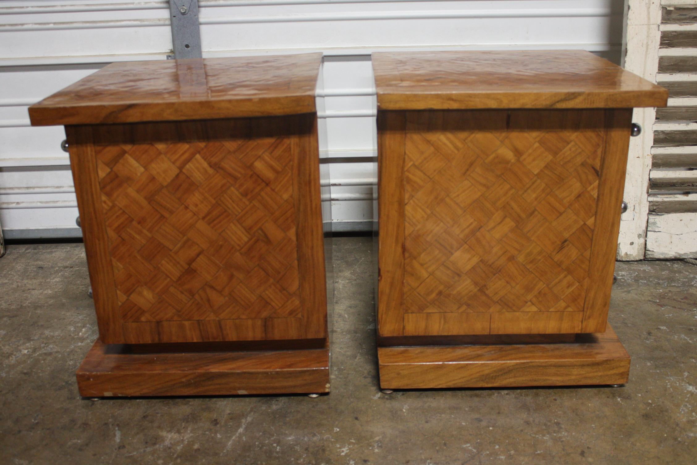 Pair of Mid-20th Century French Side Tables For Sale 4