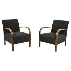 Vintage Pair of Mid-20th Century Fritz Hansen Lounge Chairs