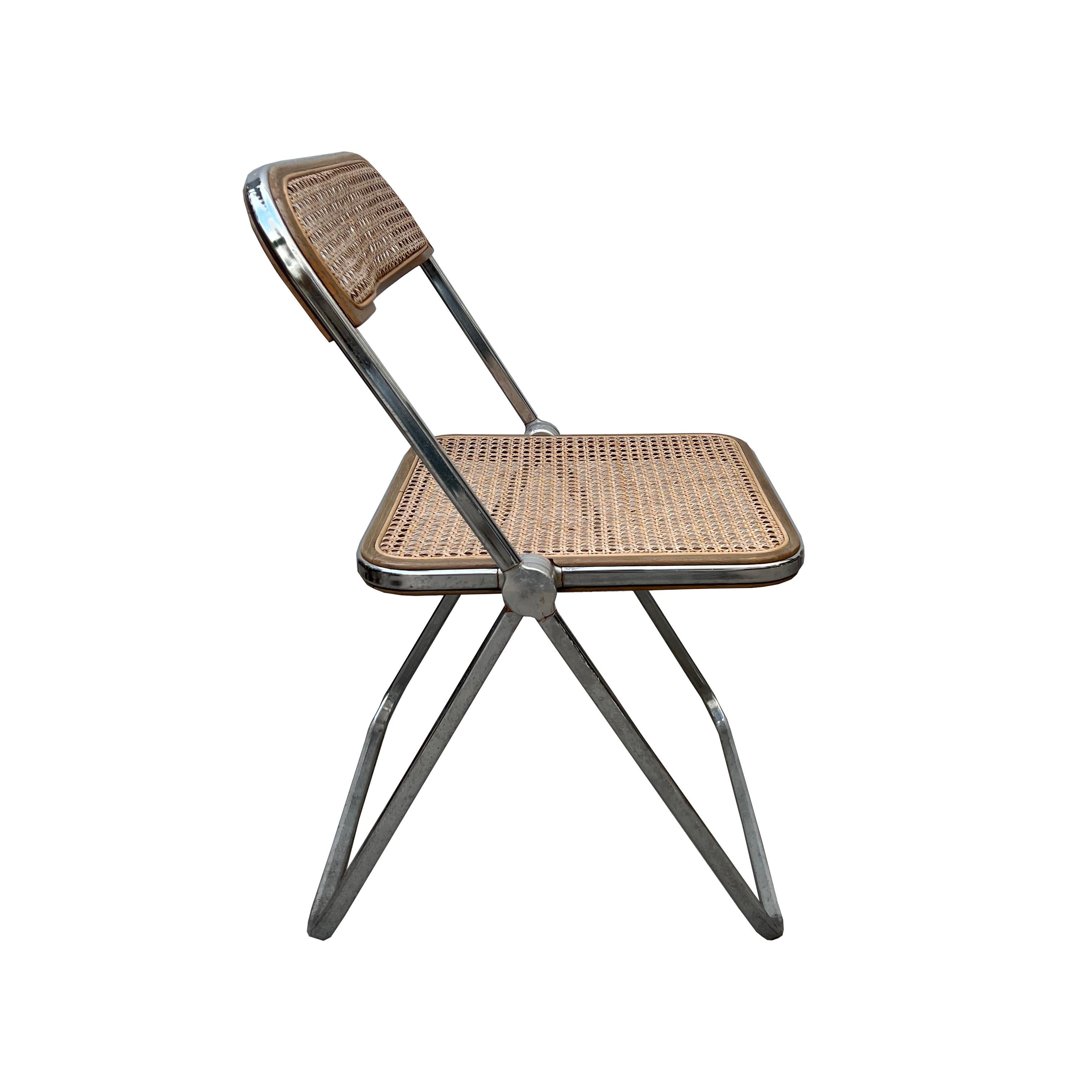 Mid-Century Modern Pair of Mid-20th Century Giancarlo Piretti for Castelli Plia Chairs