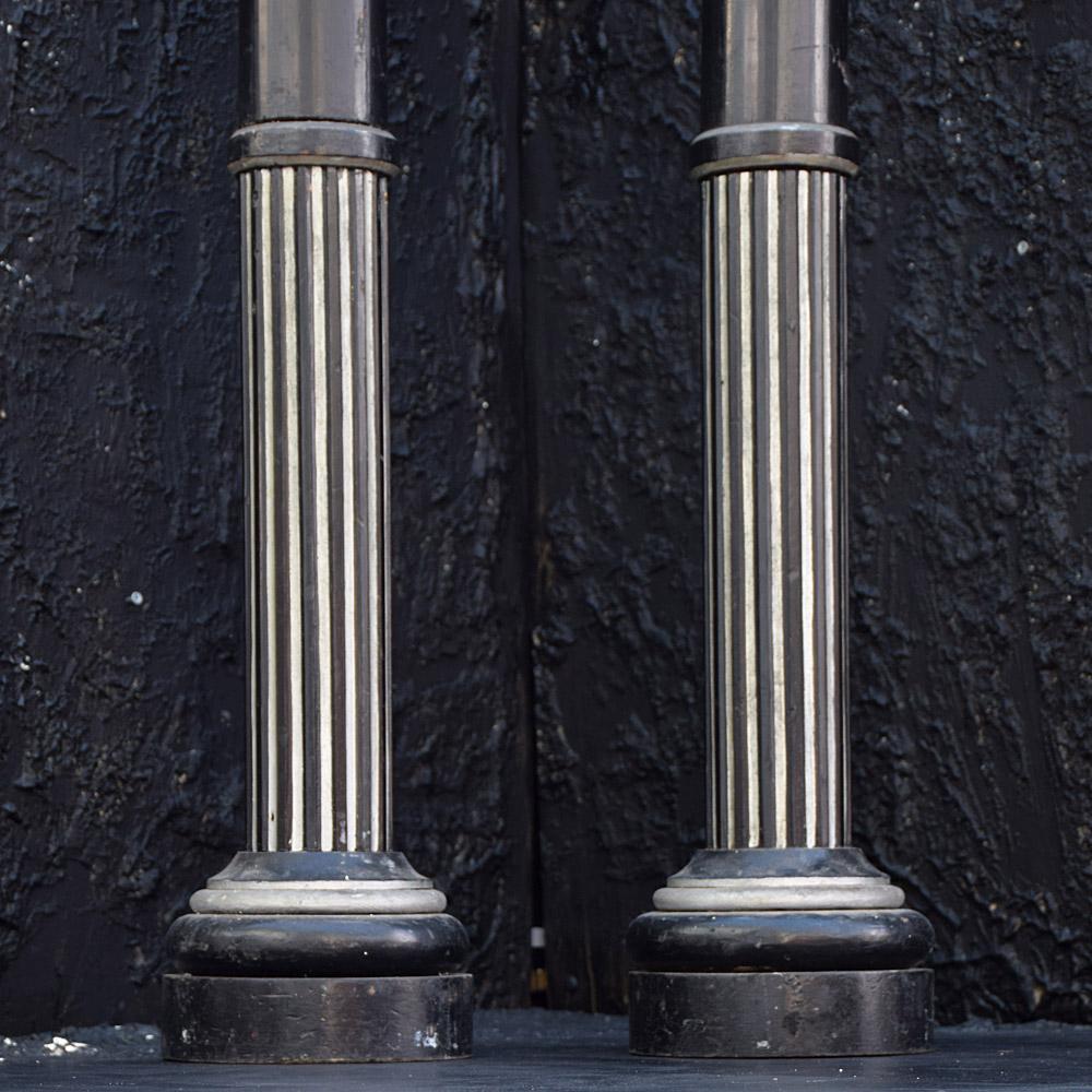 Pair of Mid-20th Century Handcrafted English Theatre Pillars 2