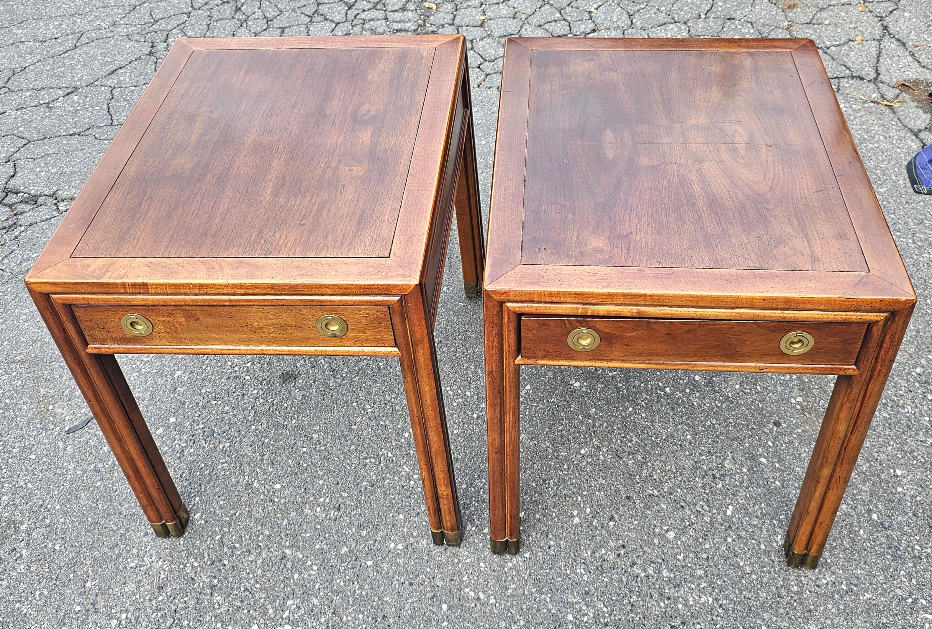Paire de tables d'appoint Henredon du milieu du 20e siècle en vente 9