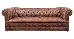 Pair of Mid-20th Century Leather Chesterfield Sofas