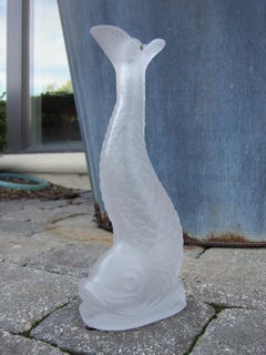 Pair of Mid-20th Century Molded Glass Fish