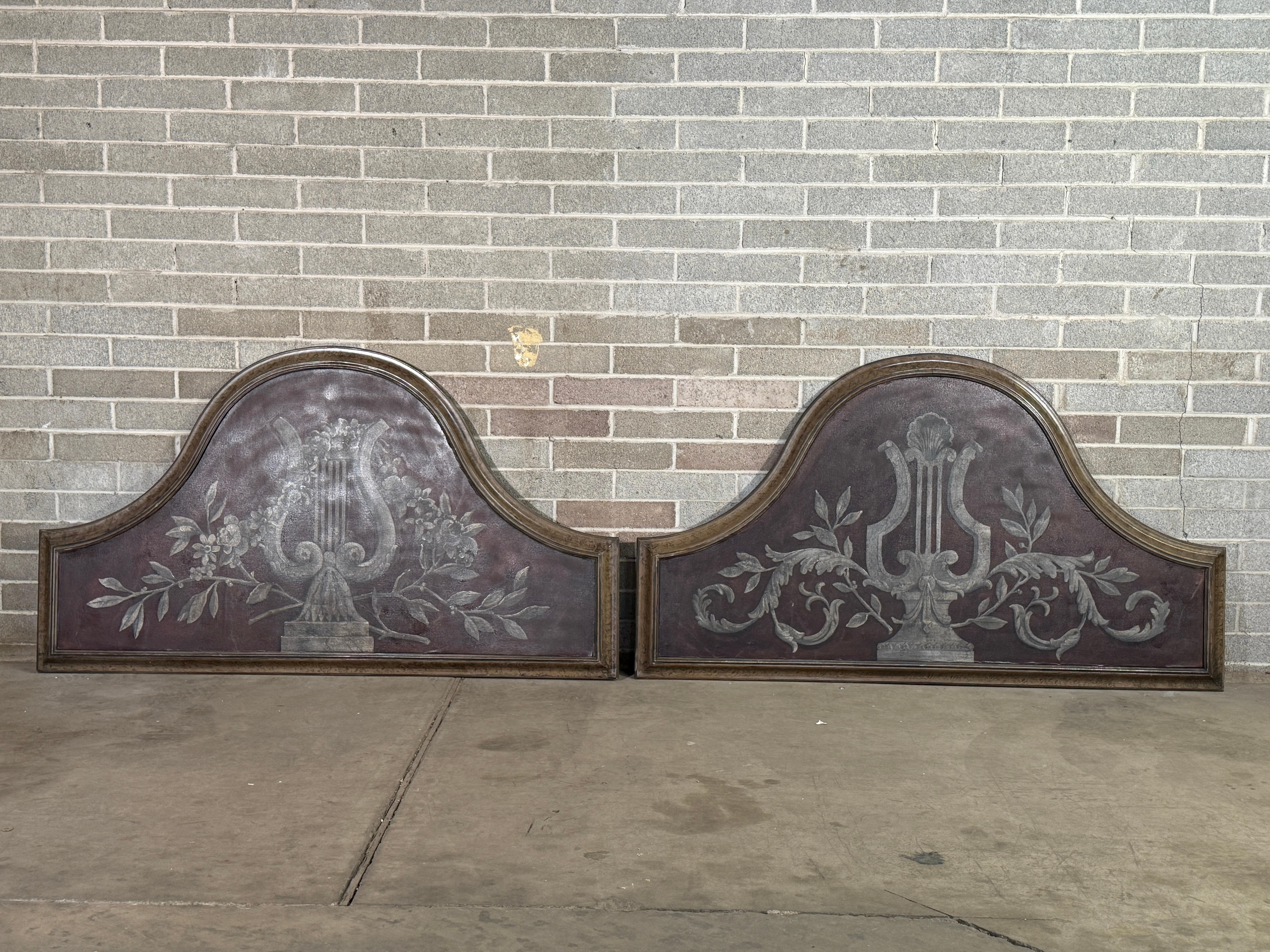 Pair of Mid 20th Century Over-doors 
From A Former Theatre, Beautiful Condition. 
Unique pair purchased in France, see detailed photos. 
Message us with questions. 
