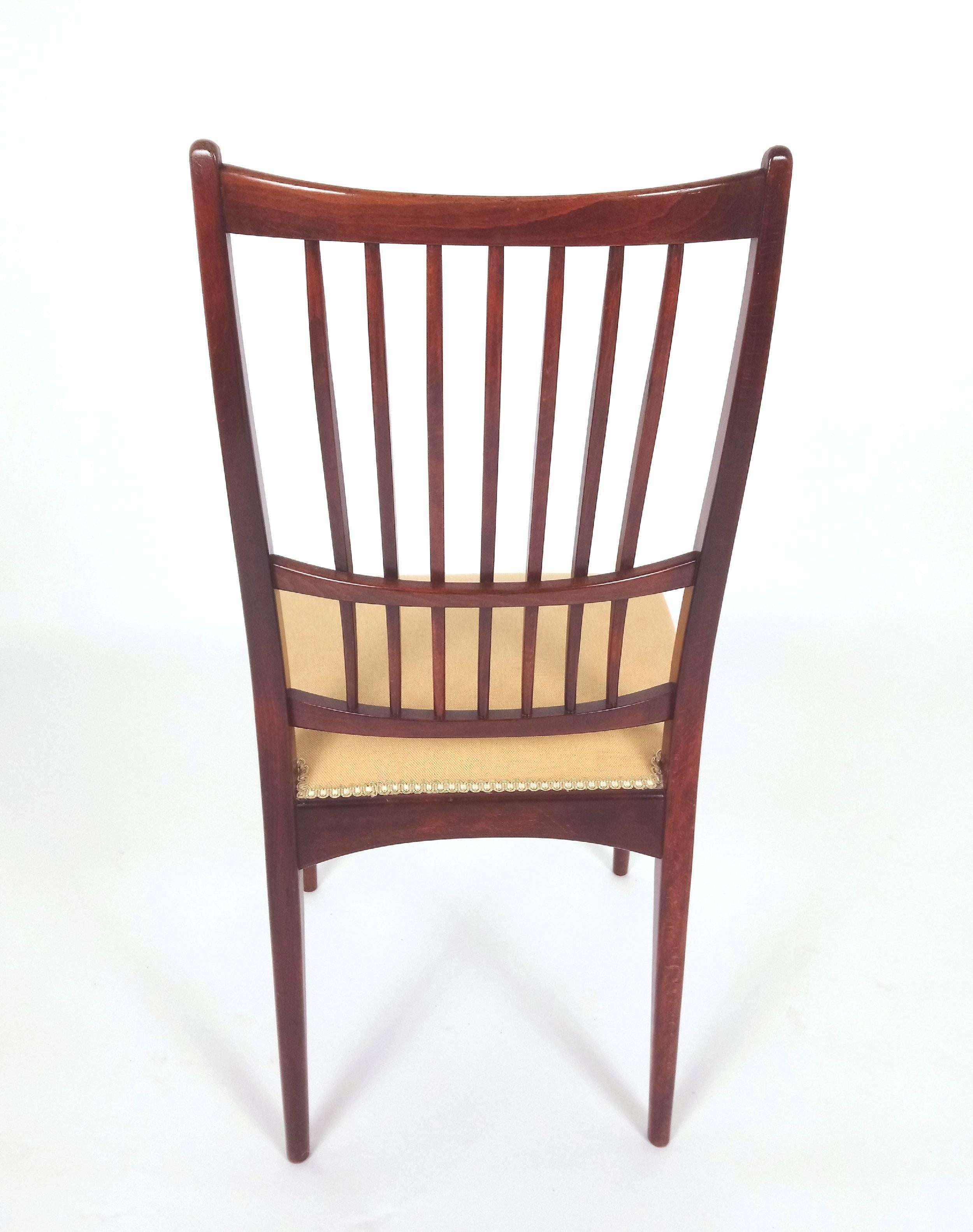 Pair of Mid-20th Century Swedish Beech Side Chairs 6