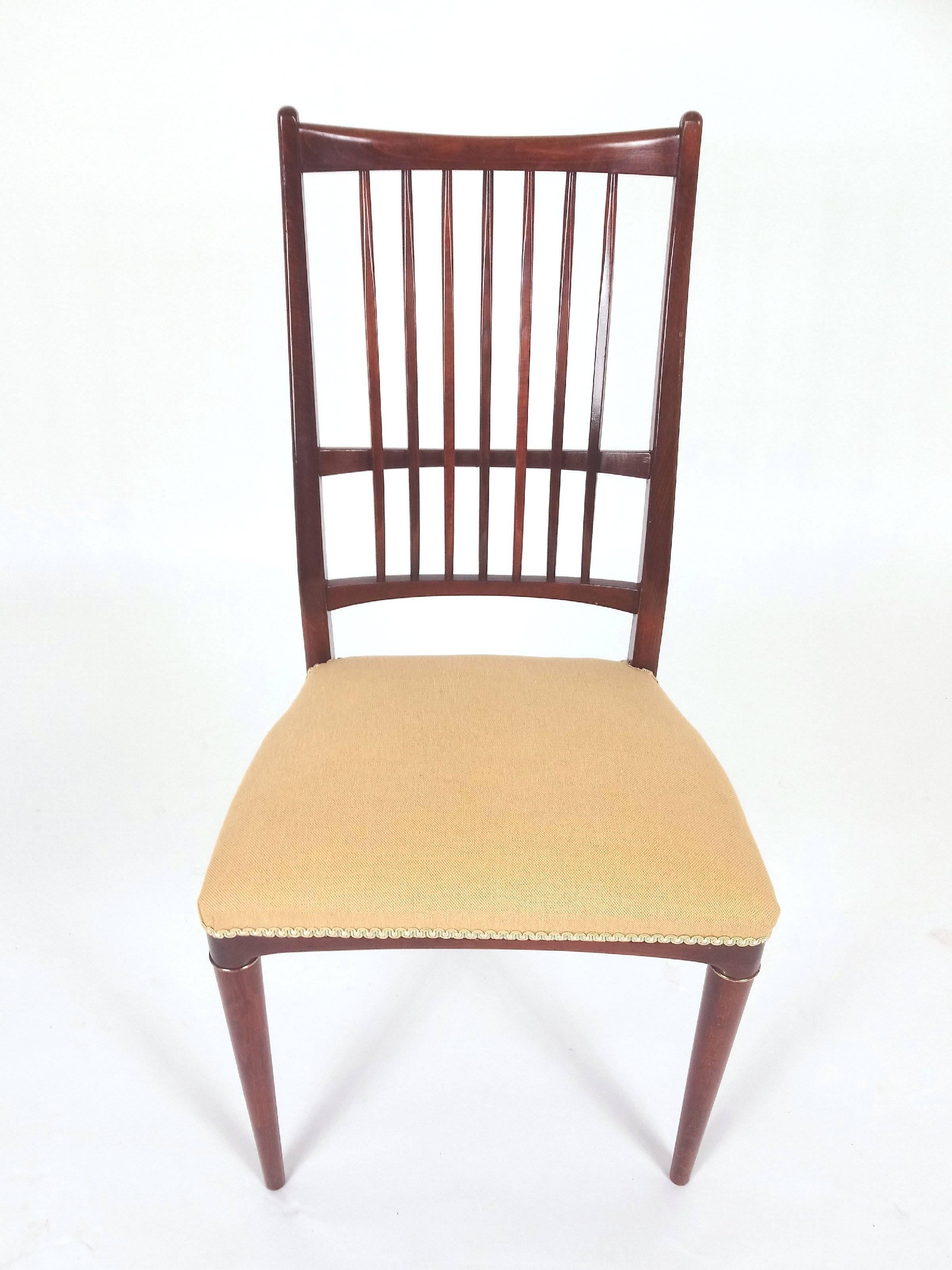 Pair of Mid-20th Century Swedish Beech Side Chairs 2