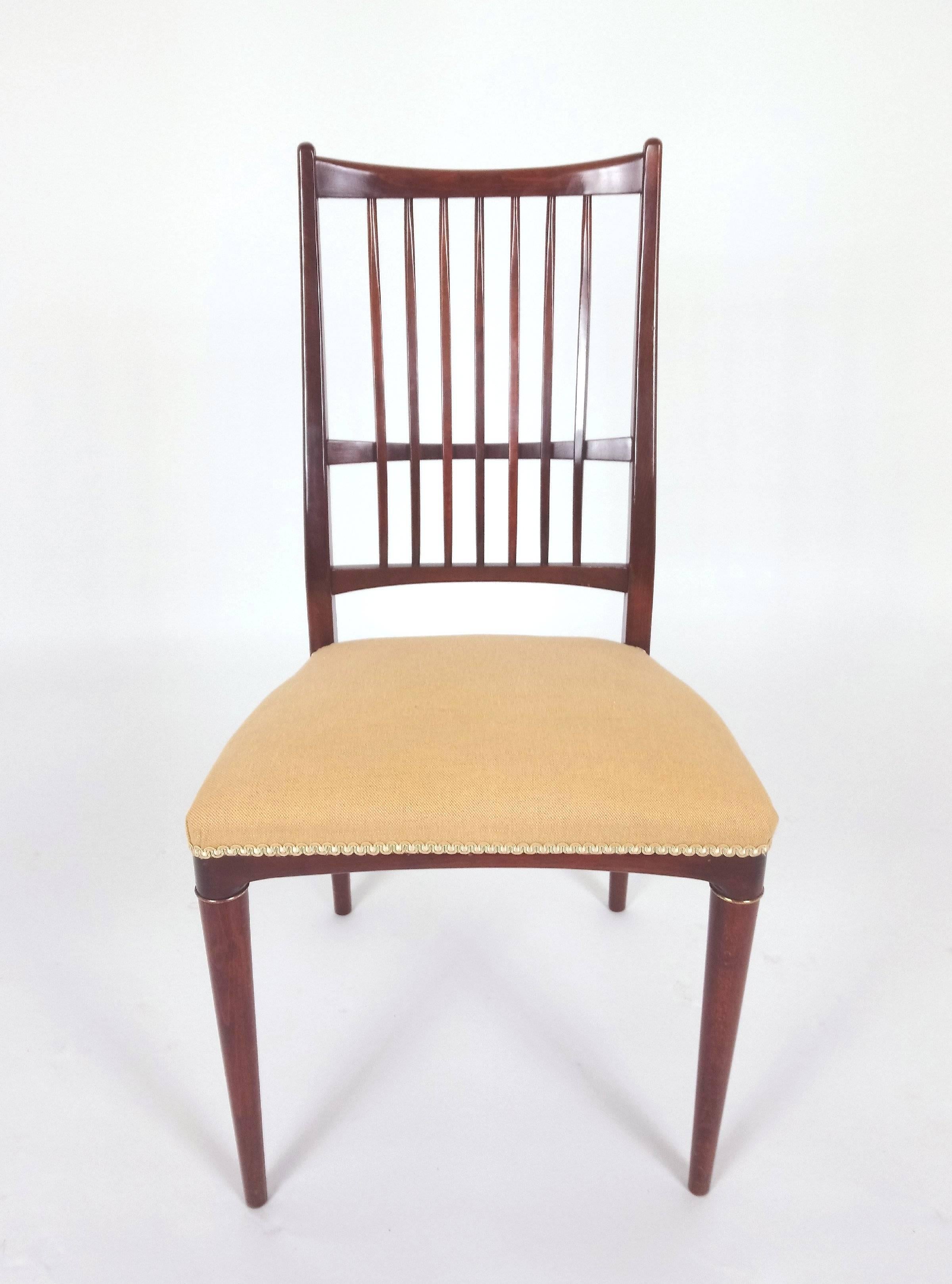 Pair of Mid-20th Century Swedish Beech Side Chairs 3