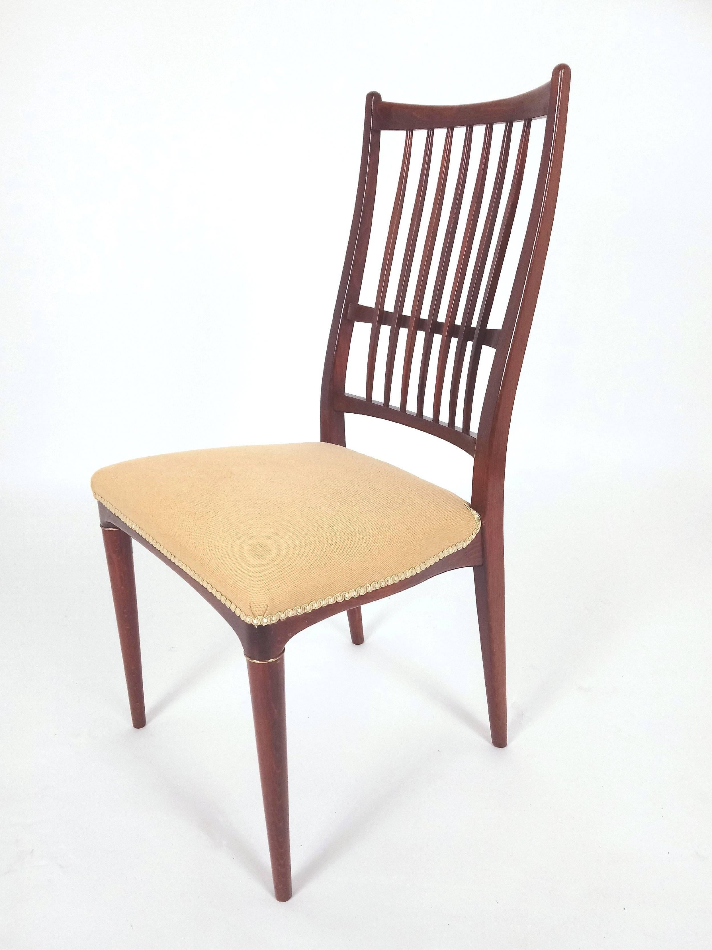 Pair of Mid-20th Century Swedish Beech Side Chairs 5