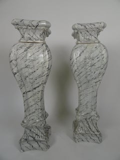 Pair of Mid-20th Century Swedish Ceramic Pedestals