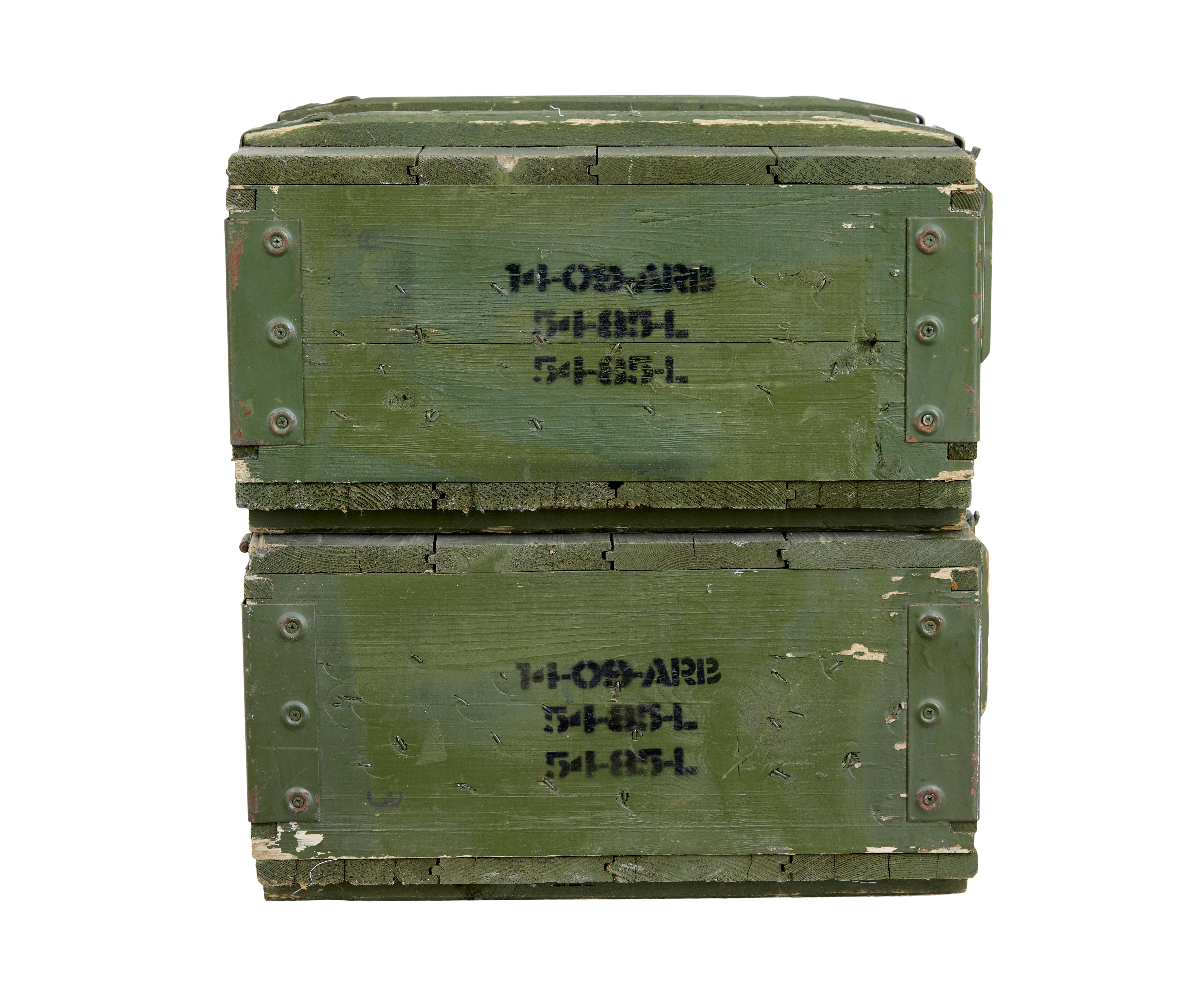 antique ammo boxes wooden