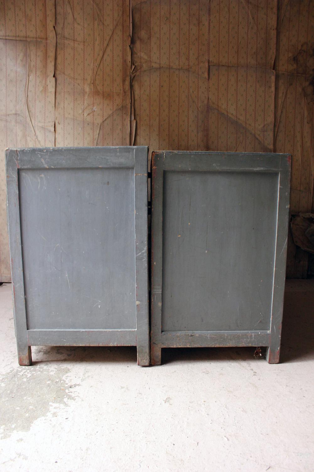 Pair of Painted English Art School Chests of Drawers, circa 1940-1955 7