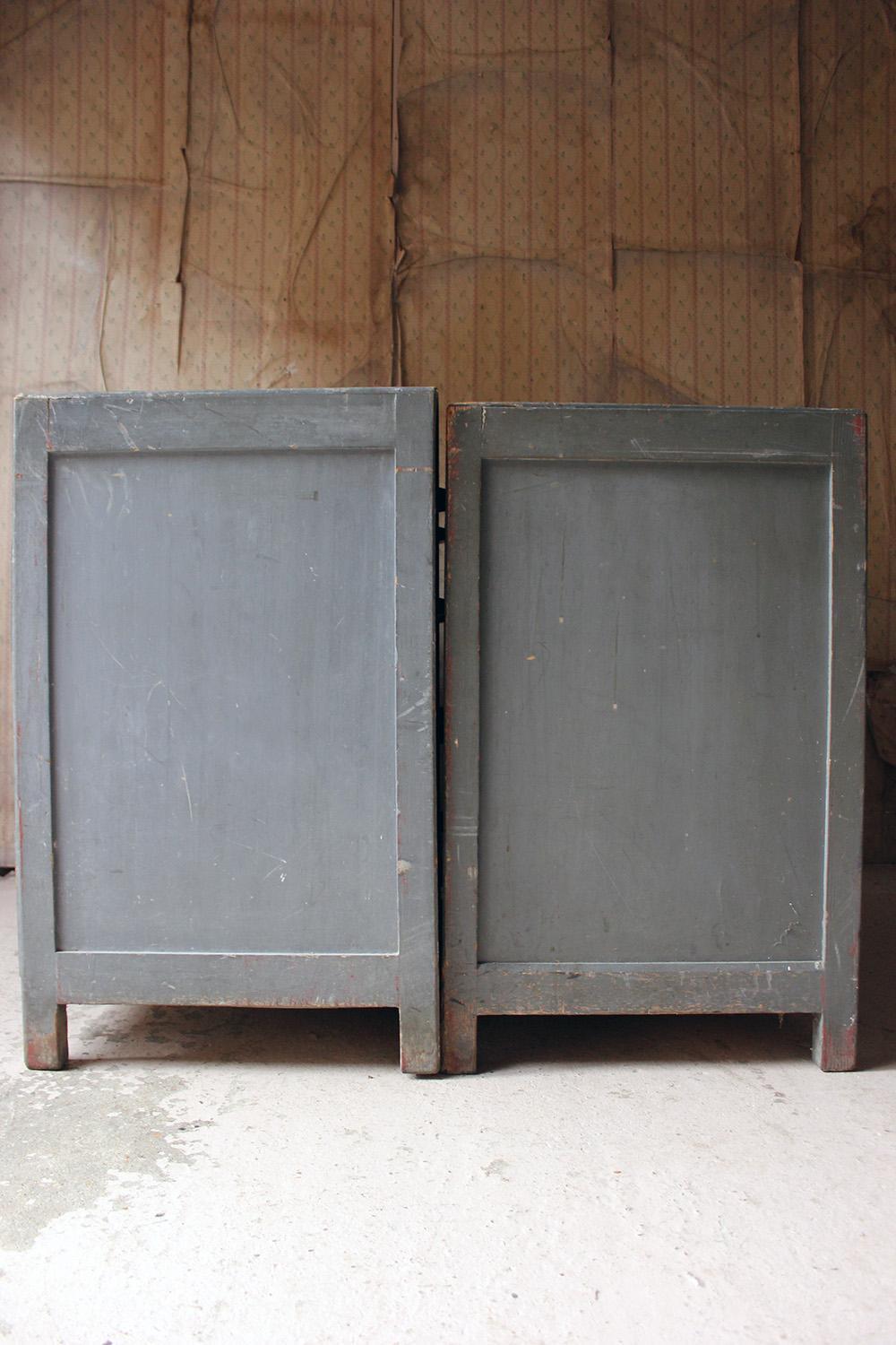 Pair of Painted English Art School Chests of Drawers, circa 1940-1955 11