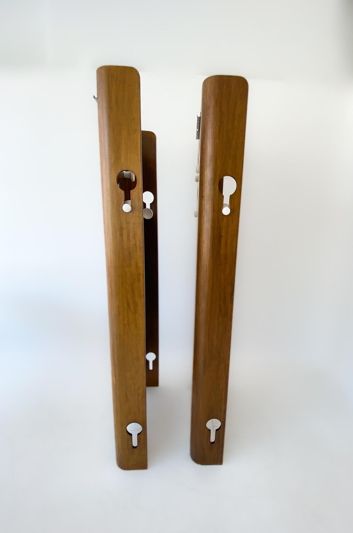 Pair of Mid-Centery Modern Coat Hangers by Carlo de Carli for Fiarm, Italy 1960s 9