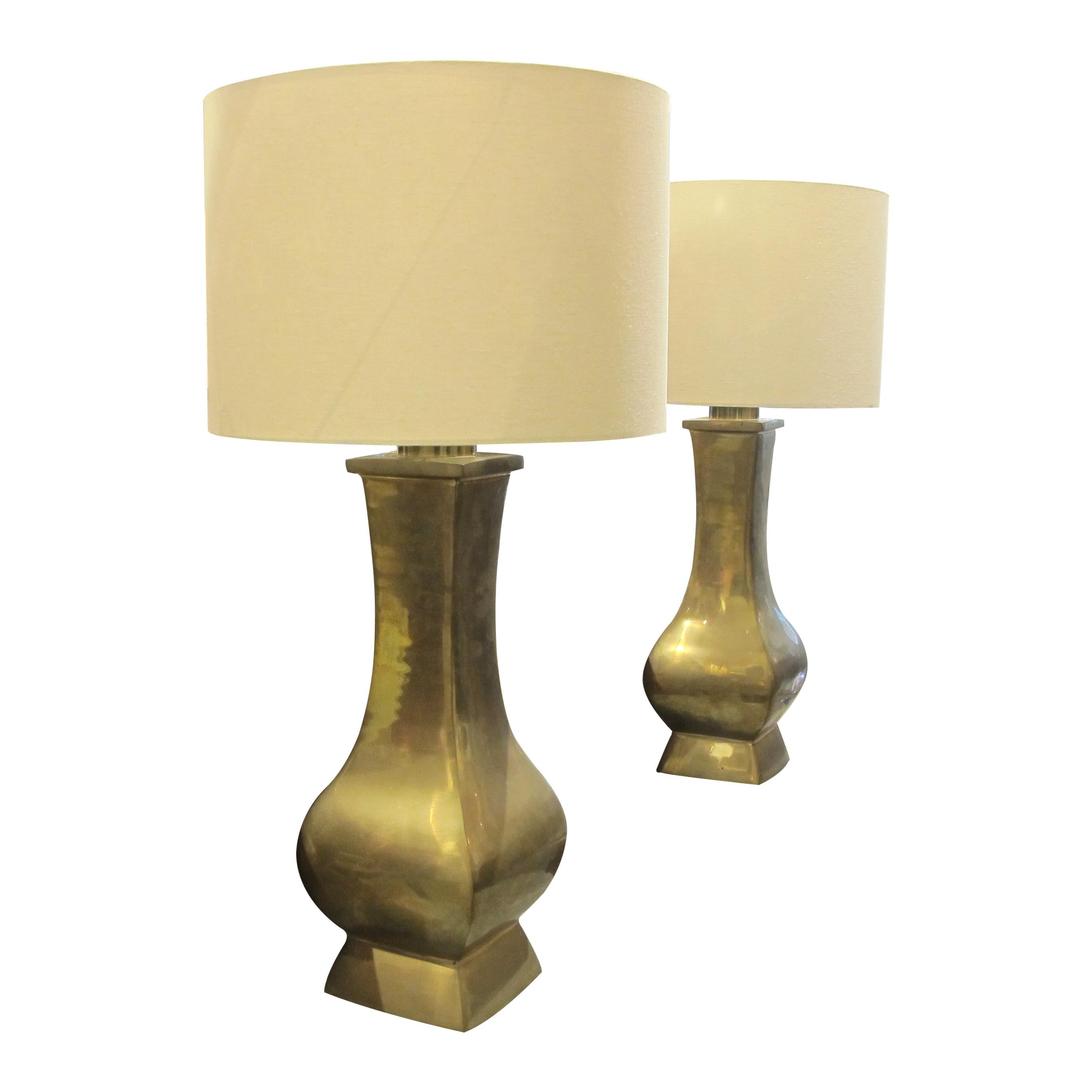 Tischlampe mit schönem Glasschirm alte Lampe Messing Bronze Keramik Leuchter 
