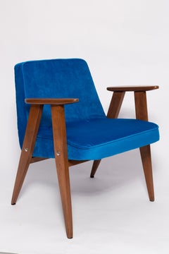 Pair of Mid-Century 366 Armchairs, Pink and Blue, by Chierowski Europe, 1960s