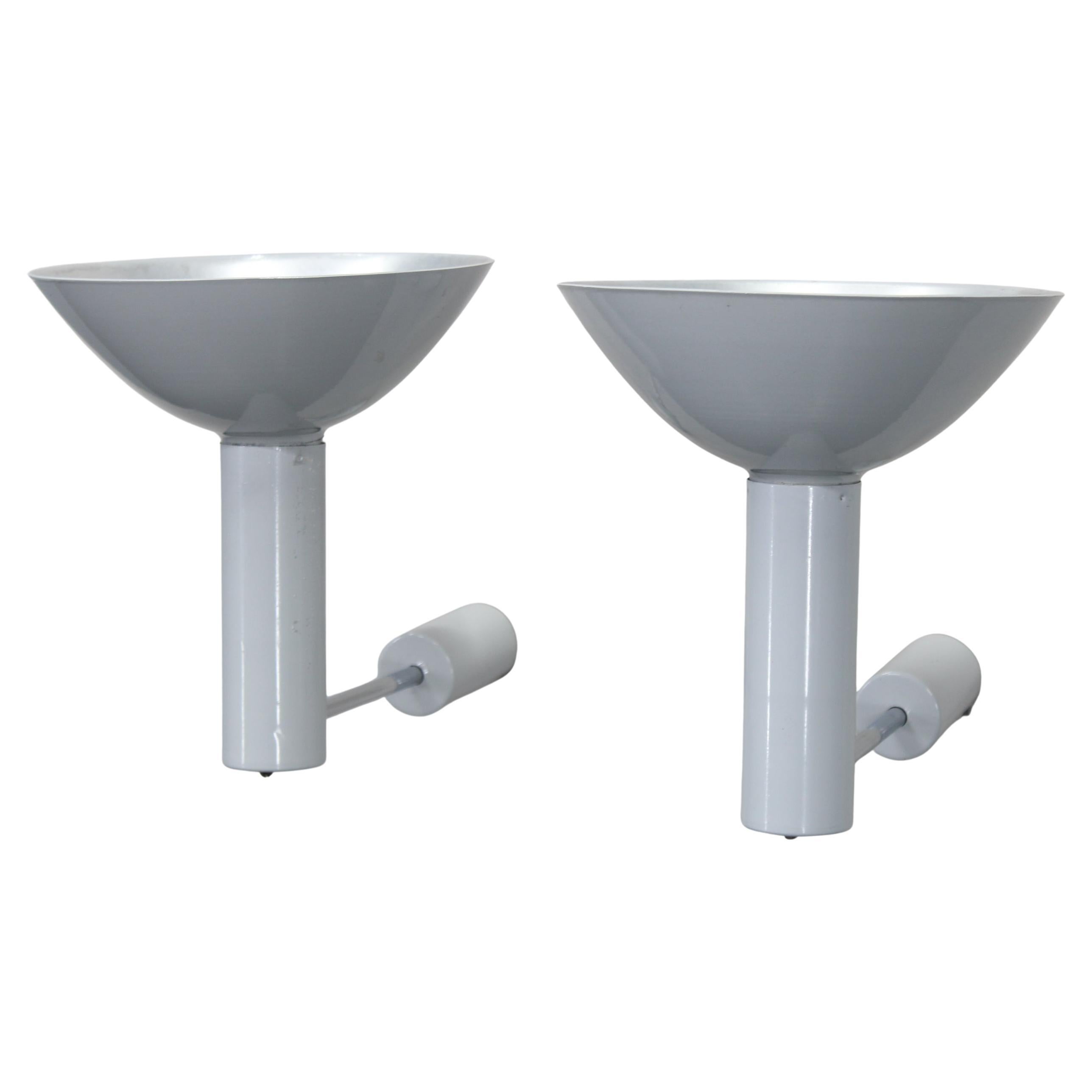 Paire d
appliques réglables en aluminium du milieu du siècle, Allemagne, années 1970