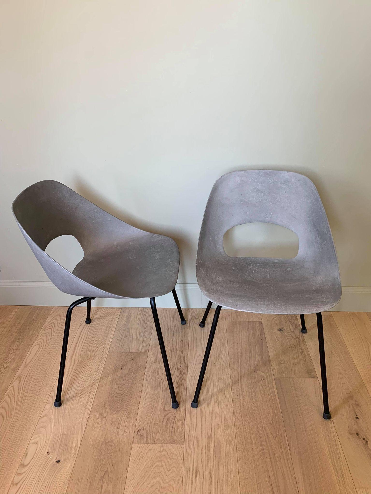 Pair of Mid-Century Aluminium Chairs by Pierre Guariche for Steiner, France 1953 In Good Condition In Brussels, BE