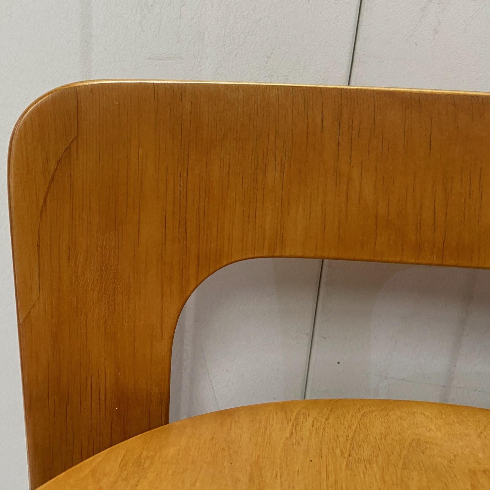 Plywood Pair of mid-century Alvar Aalto bar stools for Artek For Sale