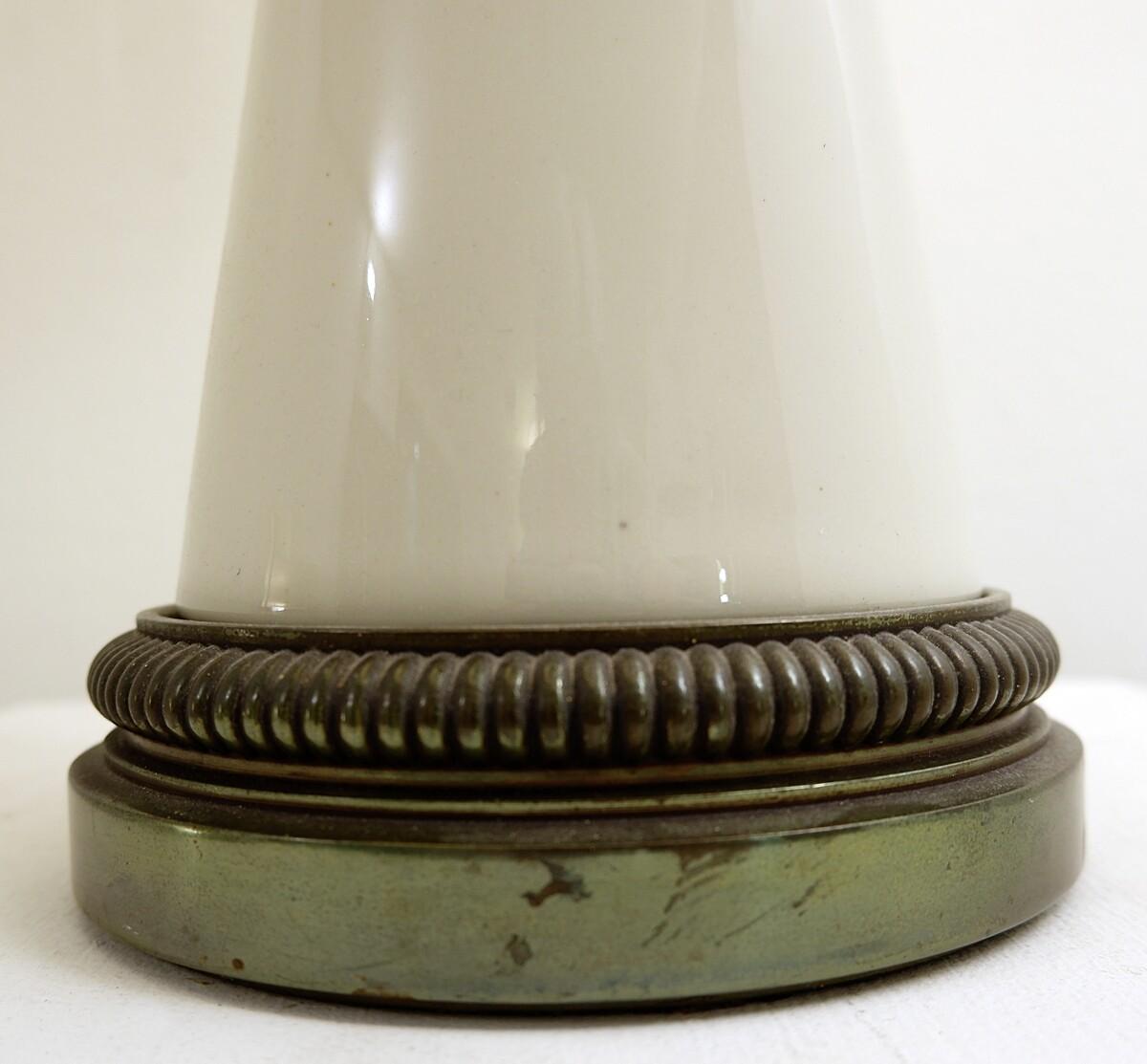 Pair of Midcentury American Eagle Table Lamps, Ceramic and Brass 1