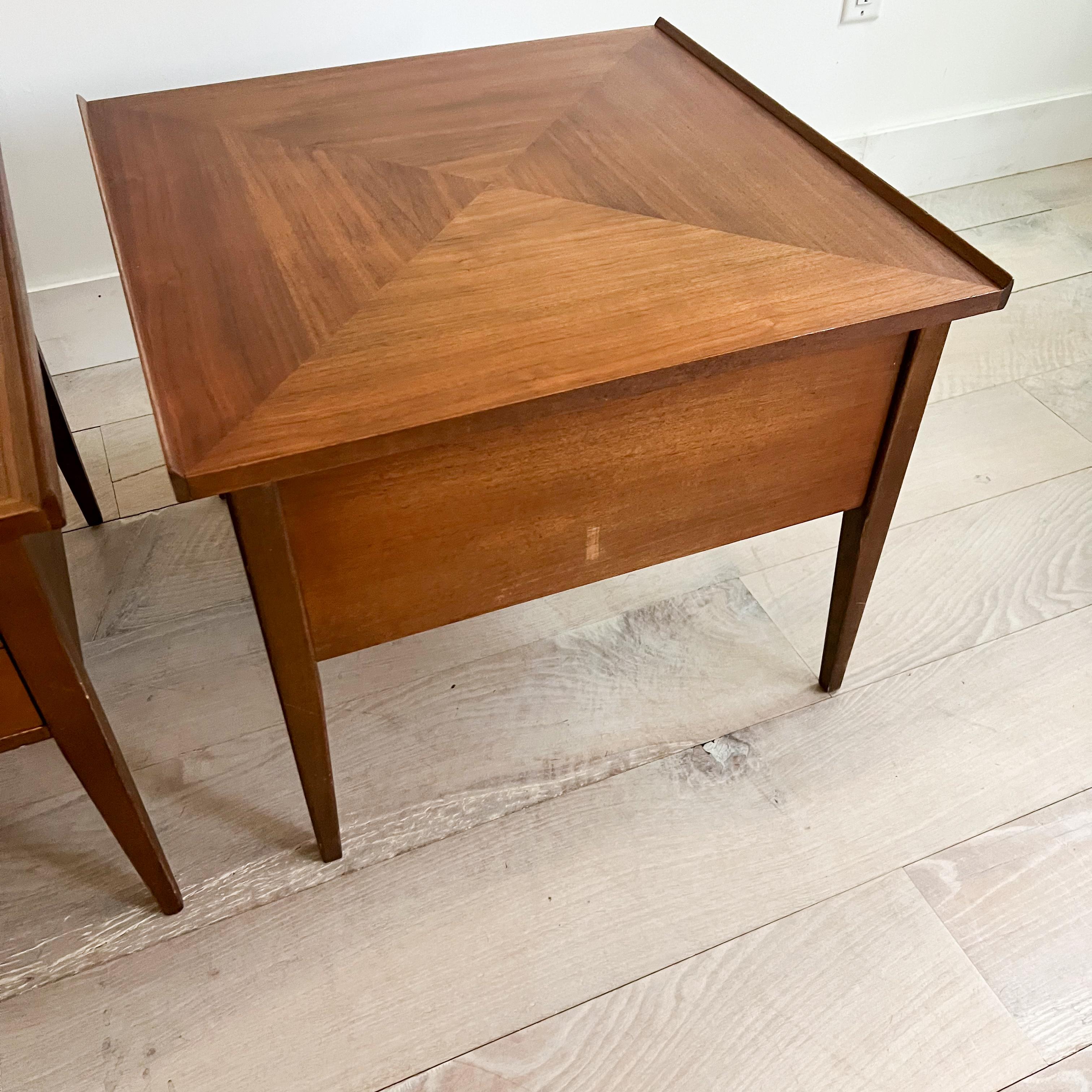 Pair of Mid Century American of Martinsville Walnut End Tables 5