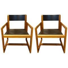 Pair of Mid-Century André Sornay Armchairs, France, circa 1960s