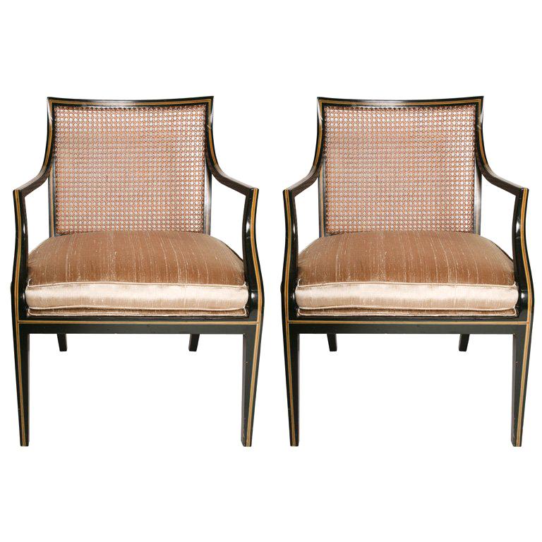 Pair of Mid Century Arm chairs For Sale