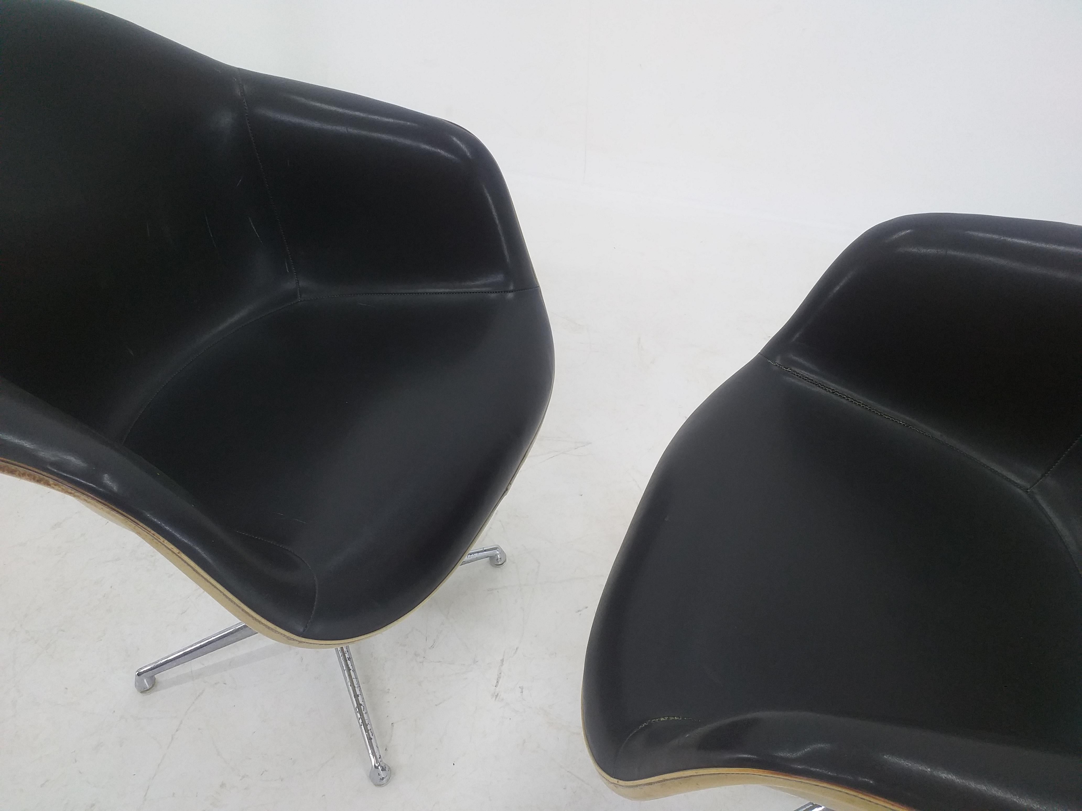 Pair of Midcentury Armchair Herman Miller, Charles & Ray Eames, 1960s 6