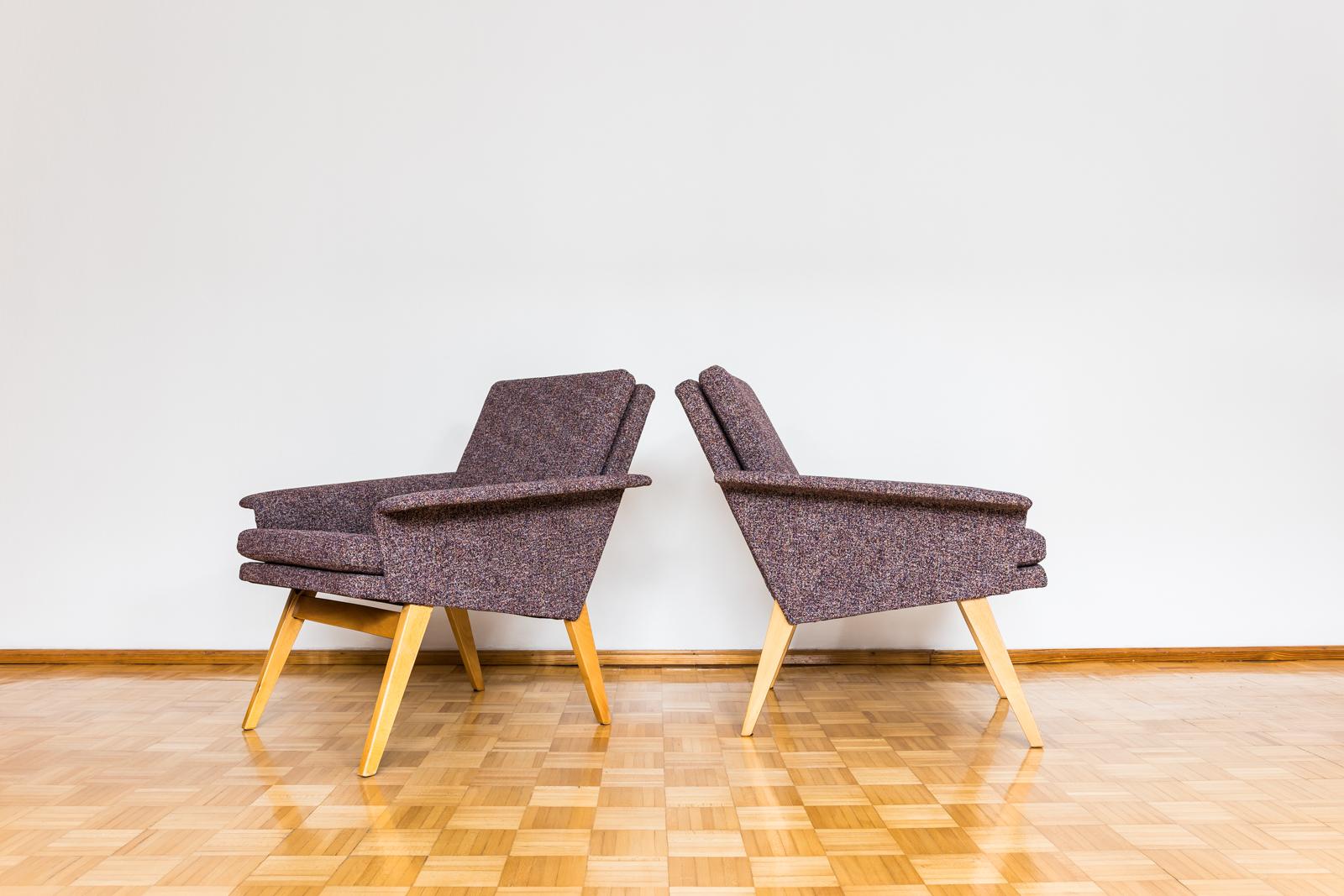 Pair of Mid-Century armchairs 1960’s Czechoslovakia 4