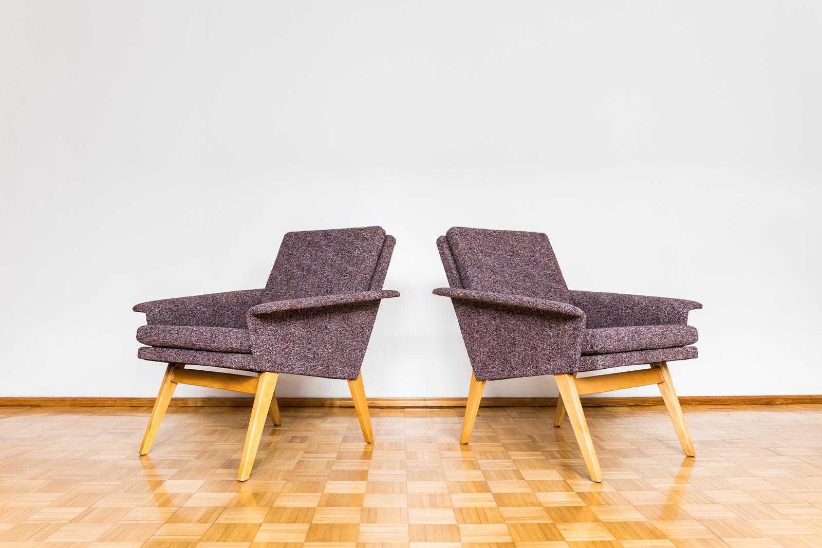 Pair of Mid-Century armchairs 1960’s Czechoslovakia 5