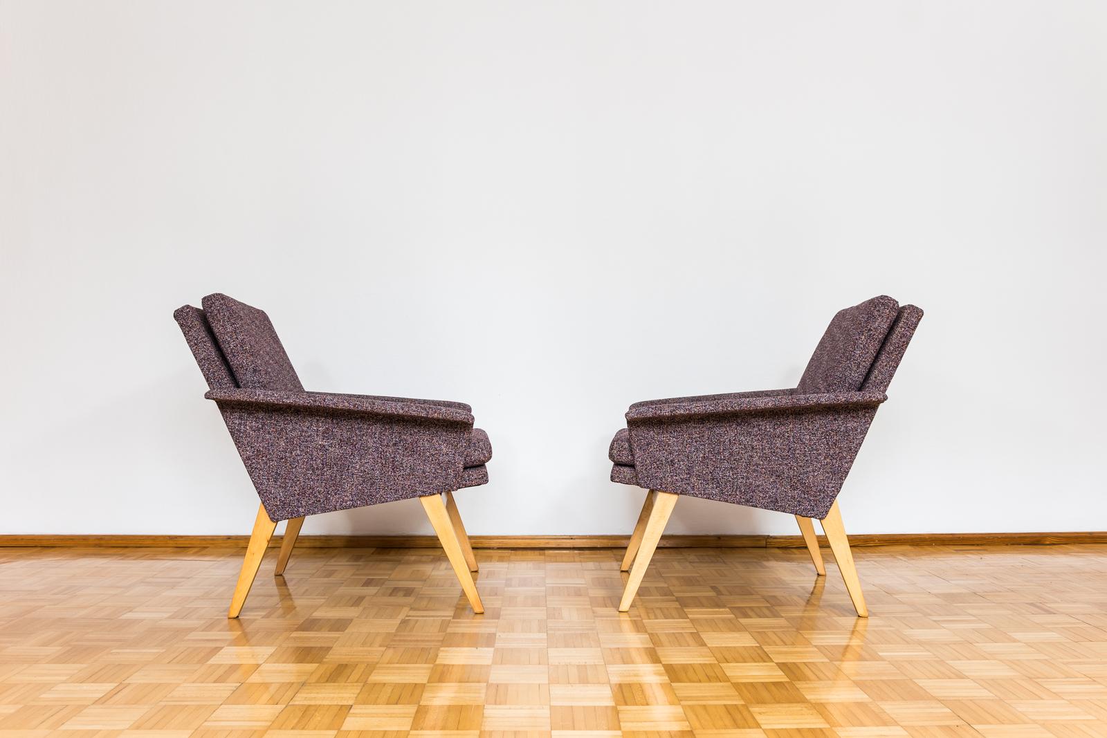 20th Century Pair of Mid-Century armchairs 1960’s Czechoslovakia