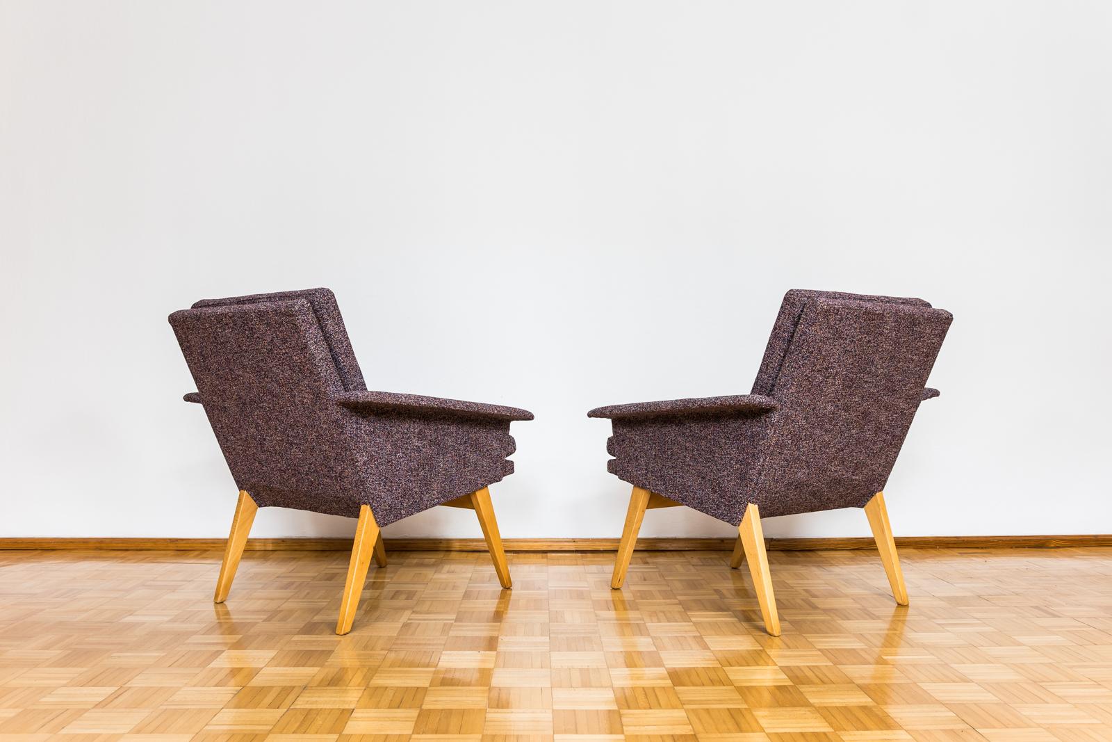 Pair of Mid-Century armchairs 1960’s Czechoslovakia 1