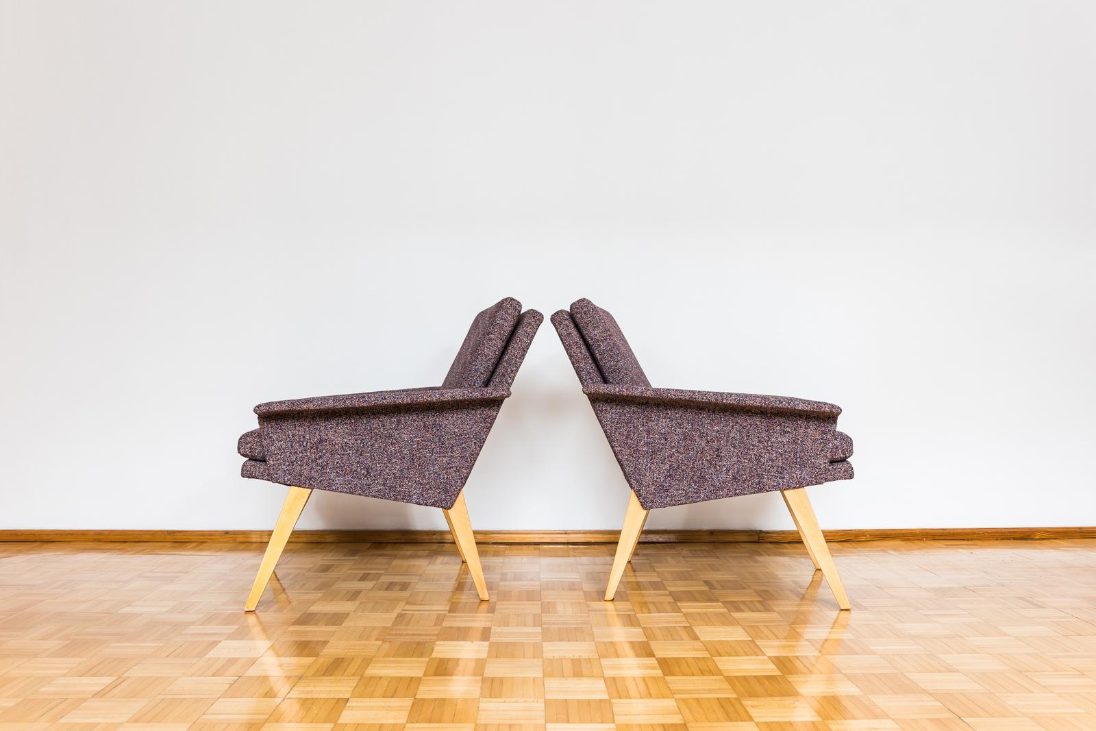 Pair of Mid-Century armchairs 1960’s Czechoslovakia 3